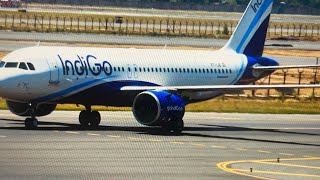 TRIAL RUN  FIRST TEST FLIGHT INDIGO TOUCHES DOWN IN NOIDA INTERNATIONAL AIRPORT JEWAR [upl. by Everson65]