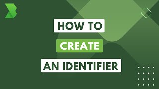 How to create an Identifier  A Step by Step Guide [upl. by Aehcim]