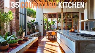 Creative Ideas for Designing Your 35 Courtyard Kitchen [upl. by Eizzik]