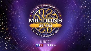 Bandeannonce Qui veut gagner des millions Spécial 25 ans TF1 [upl. by Anaz307]