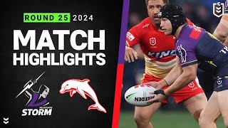 NRL 2024  Storm v Dolphins  Match Highlights [upl. by Spenser]