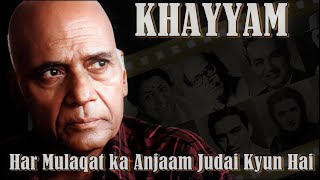 MOHD ZAHUR KHAYYAM  A Tribute To The Indian Music Legend  खय्याम 1927  2019 महान संगीतकार [upl. by Tirreg]