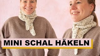 Mini Schal häkeln  schnell amp einfach [upl. by Onairda]