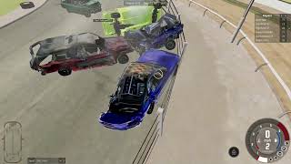 beamng banger racing V4 [upl. by Eikcor]