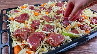 Ich habe noch nie so leckeres Fleisch mit Gemüse gegessen Ein ganz einfaches Rezept [upl. by Aznofla559]