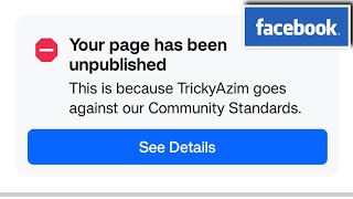 Your page has been unpublished  how to publish unpublished Facebook page Facebook page unpublished [upl. by Nichols]