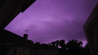 Wokingham Thunderstorm 8th September 130am [upl. by Ydnagrub479]