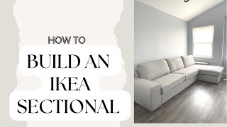 HOW TO PUT TOGETHER THE IKEA KIVIK COUCH  STEP BY STEP ASSEMBLE GUIDE WITH PICTURES OF MANUAL [upl. by Oidacra]