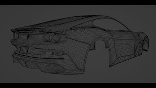 Blender modeling car timelapse Ferrari BR20 Part 2 [upl. by Chenee]