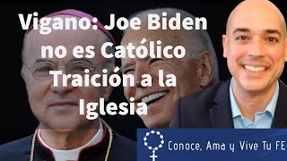 ✝ Vigano Joe Biden no es Católico 😱 Entrevista de Marco Tosatti 👏 [upl. by Annabelle]