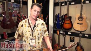 Winter NAMM 12  Fender CN240SCE Thinline Acoustic Electric Guitar [upl. by Ariaj]