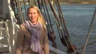 dutch reporter falls off boat into water funny scene 2014 live [upl. by Annavahs]