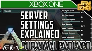 Ark Xbox One Server Slider Settings Explained Single and Multiplayer Tutorial [upl. by Arakahs]