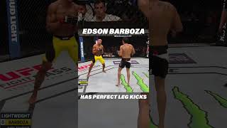 Edson Barbozas Leg Kicks Are PERFECT ufc mma [upl. by Clevey]