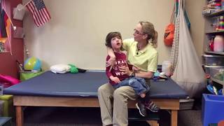 Head Control Exercises for a Child with Cerebral Palsy 001 [upl. by Lrigybab917]