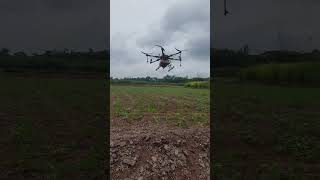 Soyabean Weedicide Spray by Drone l Targa SuperSyren weedicides dhanuka dhanukaagritech bharat [upl. by Anilorak676]