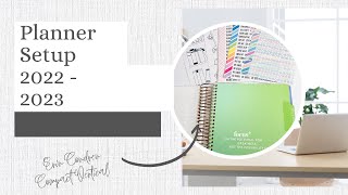 New Planner Setup  Erin Condren Compact Vertical [upl. by Ahsitaf]