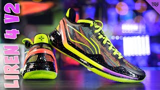 LIGHTEST amp BOUNCIEST HOOP SHOE LiNing Liren 4 V2 Detailed Look amp Review [upl. by Bar]