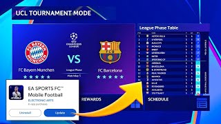 UCL TOURNAMENT MODE IS FINALLY HERE 🏆😱 UPDATE YOUR GAME NOW TO UNLOCK 🔓 GET SECRET UPDATE LINK 🤐🤫 [upl. by Nibbor]