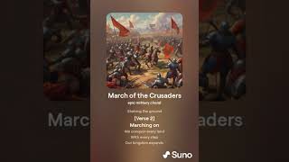 Crusader of God  March of the Crusaders 3 Epic Military Choral Music  Suno AI militarymusic [upl. by Nomled]