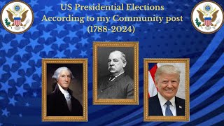 Timeline of USA Presidential Elections in my Community Tab history timeline usa uselections2024 [upl. by Atiral]