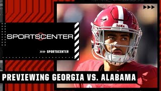 SEC Championship Previewing Georgia vs Alabama  SportsCenter [upl. by Lipscomb342]