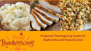 Savory Gourmet Best Thanksgiving Prepared Meals in Alpharetta and Roswell GA [upl. by Ahsinad]