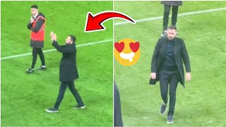 Ruud Van Nistelrooy applauding the fans amp says goodbye after Man Utd 52 win Vs Leicester ❤️😍 [upl. by Rida]