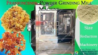 Frankincense grinder machine grinding myrrh to powder with liquid nitrogen cryogenic mill pulverizer [upl. by Adest]