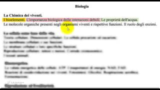 1 La chimica dei viventi per i test di ammissione [upl. by Akimit]