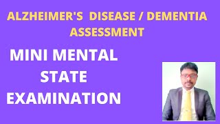 MINI MENTAL STATE EXAMINATION ALZHEIMERS DISEASE ASSESSMENT SCALE  DEMENTIA ASSESSMENT SCALE [upl. by Ardnasxela]