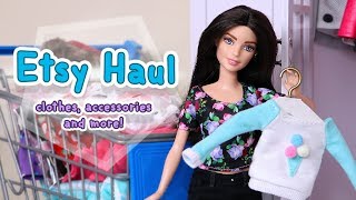 Barbie Etsy Haul Clothes Accessories amp More 1 [upl. by Laehcym970]