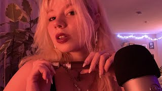 ASMR Lipgloss and Mouth Sounds 🎀💜 application plumping [upl. by Akenehs157]