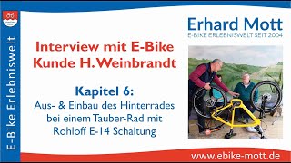 Rohloff E14 Hinterrad Ausbau EBike TauberRad CROSSOVER  EBike Erlebniswelt Erhard Mott Lauda [upl. by Georgia174]