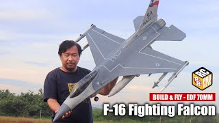 How to Make F16 RC Jet with 70mm EDF and Fly it [upl. by Sarita832]