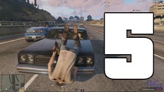 GTA V  Atropellos a cámara lenta  EPIC FAILS 5 [upl. by Ainezey]