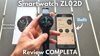 Smartwatch ZL02D 👉 Características Funciones y Configuración COMPLETA [upl. by Reuven540]