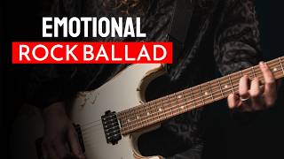 Emotional Rock Ballad Backing Track Trying To Forget [upl. by Akkina501]