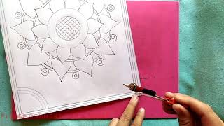 Beautiful Nakshi kantha design109How to draw Nokshi katha নকশী কাথার ডিজাইন नोक्षी कथा डिजाइन [upl. by Aneertak]