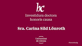 Acte dinvestidura de Carina Sild  Honoris Causa [upl. by Yllib219]