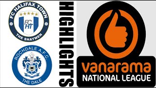 Rochdale AFC 21 Halifax Town Highlights amp Goals  National League 20242025 [upl. by Carter]