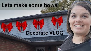 How to make a simple Bow and Decorate your windows [upl. by Rudy]