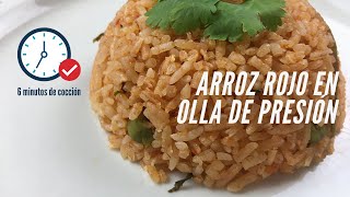 ARROZ ROJO EN OLLA DE PRESIÓN  Tu nueva fórmula favorita [upl. by Anekahs]