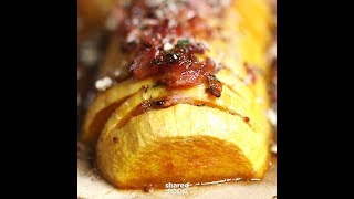 Bacon Hasselback Butternut Squash  Dinner [upl. by Aihk]