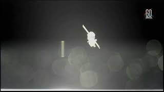 thrusters firing on the Soyuz when it comes to dock at the ISS [upl. by Maris448]