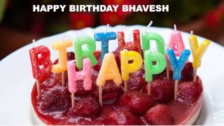 Bhavesh Birthday Song  Cakes  Happy Birthday BHAVESH [upl. by Leinto]