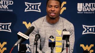 WVU Football  Oct 5 Josiah Trotter Oklahoma State Post Game [upl. by Willey]