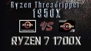 Ryzen Threadripper 1950X vs Ryzen 7 1700X Benchmarks  Gaming Tests  Office amp Encoding CPU Review [upl. by Funda]