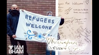 Midlands residents show solidarity for refugees following farright intimidation [upl. by Kirven]