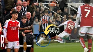 VAR DENY Kai Havertz RED CARD AFTER HIS FOUL ON David Longstaff VS Newcastle United vs Arsenal 00 [upl. by Leake201]